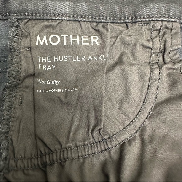 Mother the hustler ankle fray Women's Black Flare Jeans size 31 - Picture 7 of 11